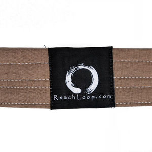 16" Reach Loop Yoga / Stretching Strap /  Band - Natural Linen